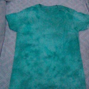 Emerald tie dye shirt (M)